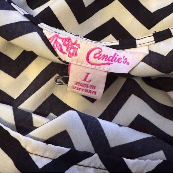 Candie’s Woman’s Cut Out‎ Back Chevron Sheath Dress Size Large with Pockets! - Picture 9 of 12